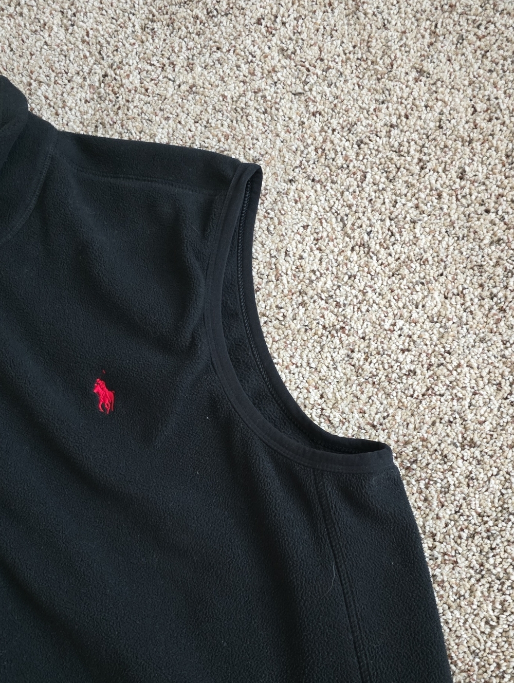 Polo Ralph Lauren Sz L Performance Fleece Vest Black - Picture 6 of 11